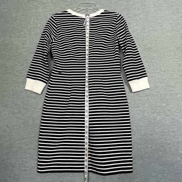 Theory Zamion Striped Dress Womens 8 Preppy Tenniscore Sporty Summer Blue White - Picture 11 of 12